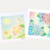 紫陽花と蓮