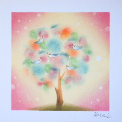 パステルアート 多幸の木
