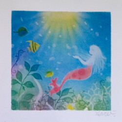 パステルアート マーメイド