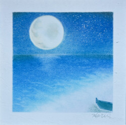 パステルアートmoon light