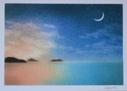 パステルアート薄明